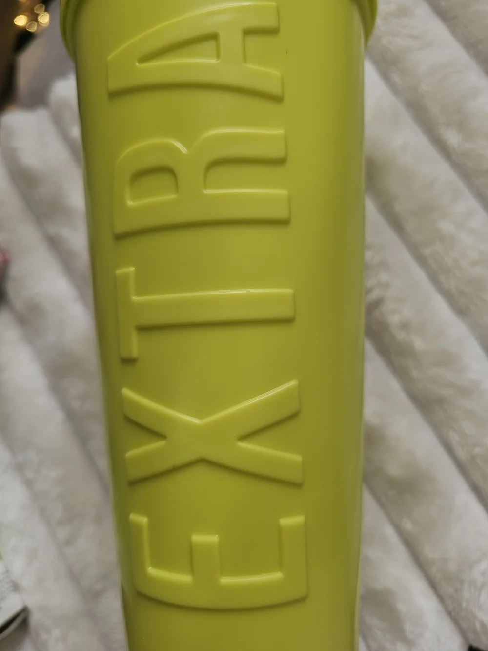 Target Neon Yellow 'EXTRA' Travel Tumbler with Straw
